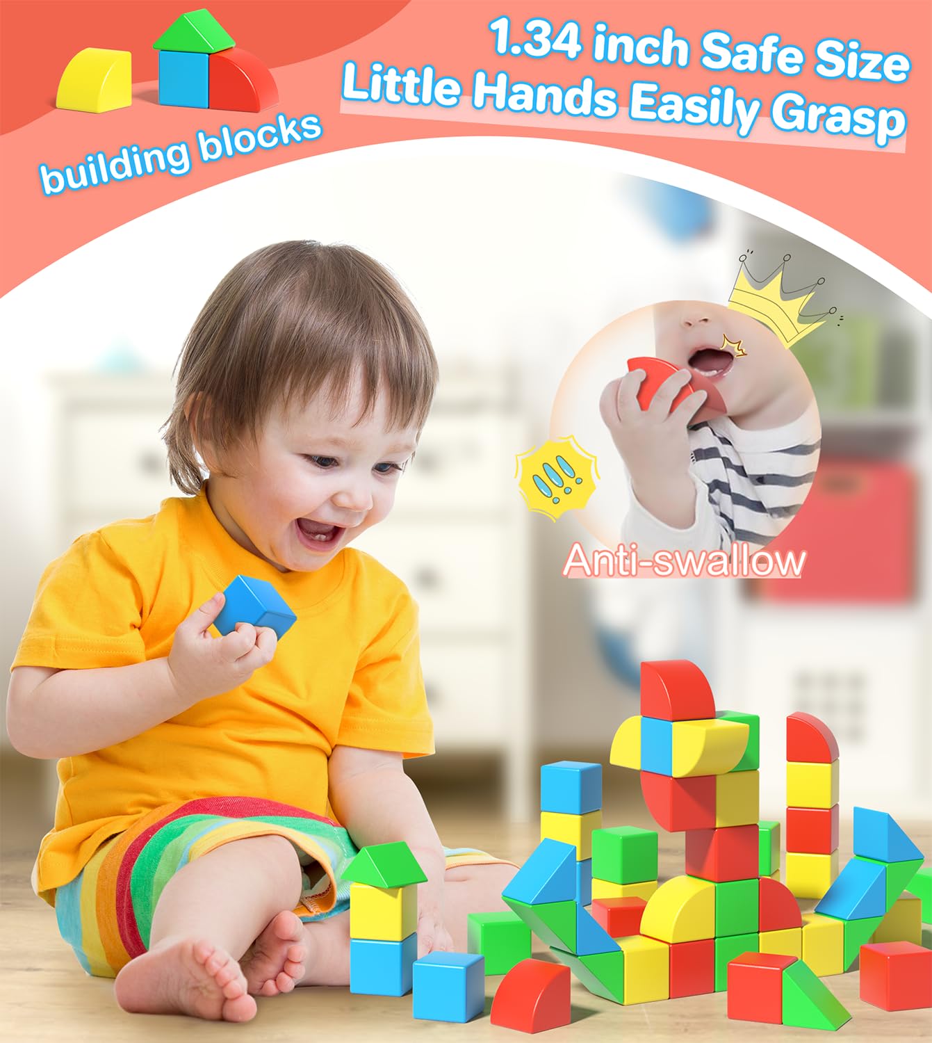 Asago Magnetic Blocks for Toddlers – 36-Piece Colorful Magnetic Building Set