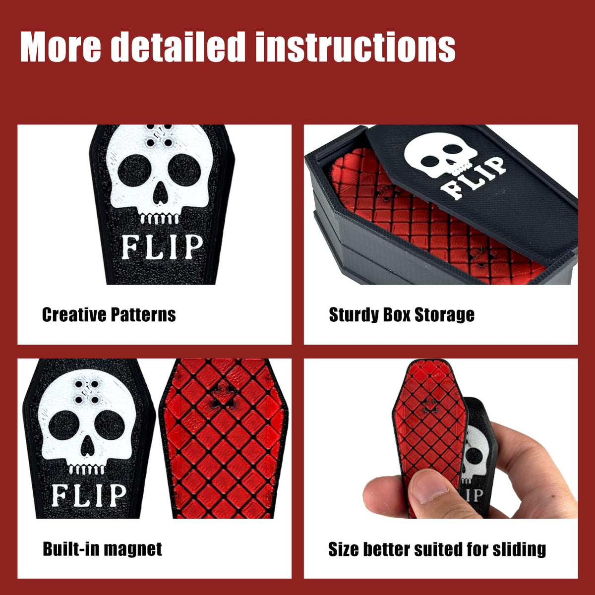 ASCAVS Magnetic Kickflip Fidget Slider – Portable Adult Desk Toy