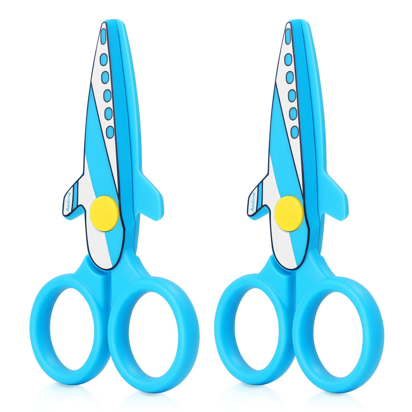 Asdirne Children Scissors – Safe Preschool Toddler Scissors (Pack of 2)