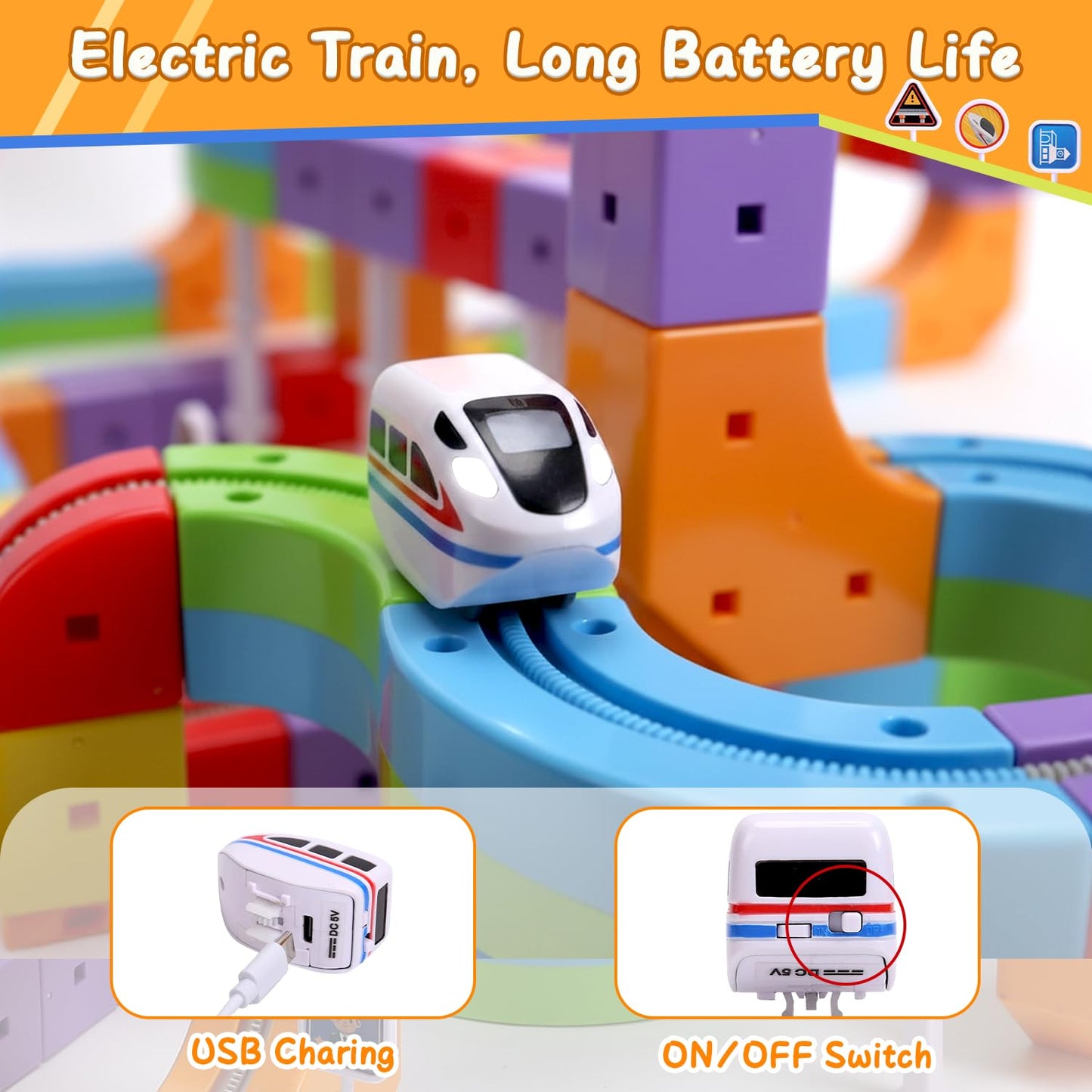 ASFHJP Electric Train Set — 3D Infinity Track & STEM Toy for Kids 4-8
