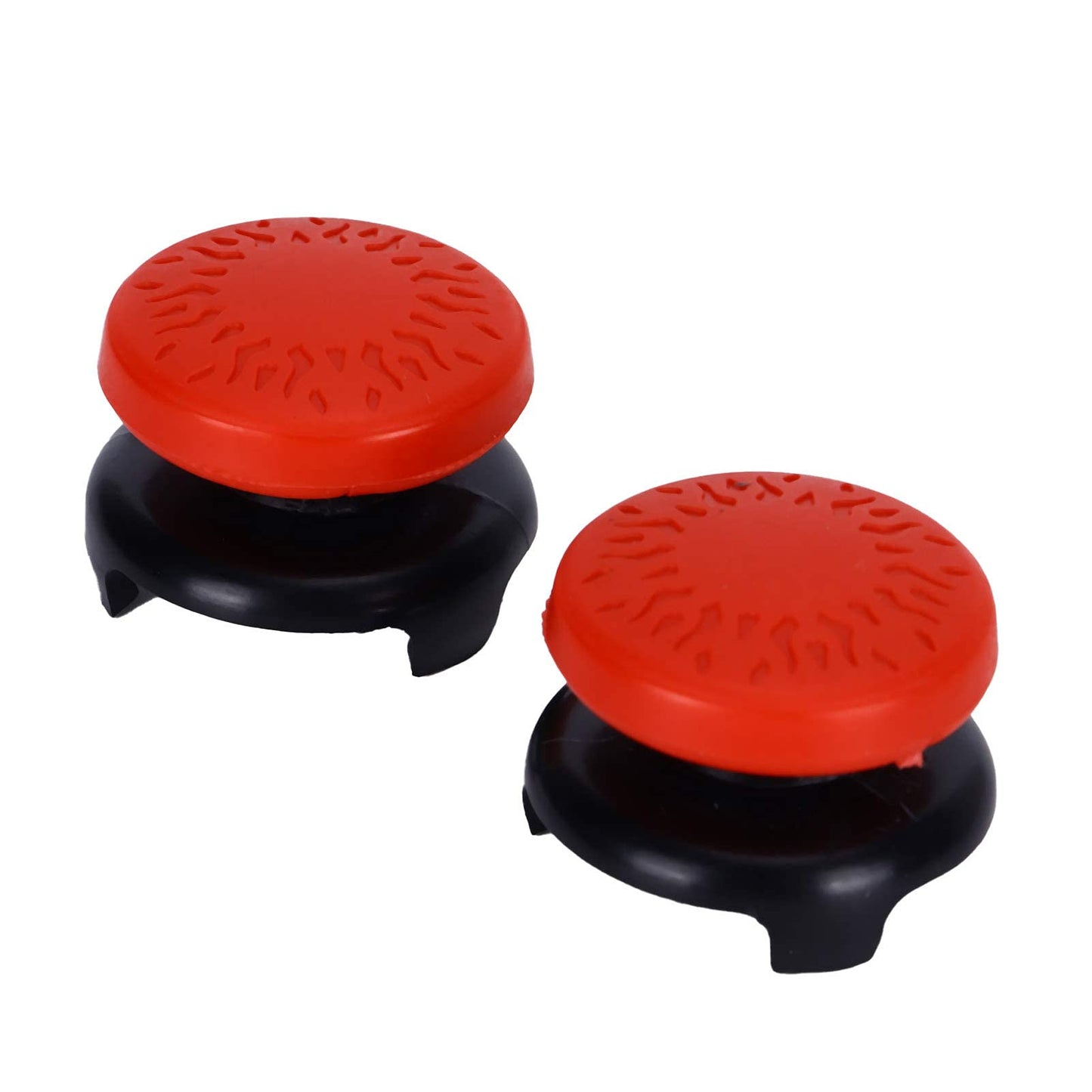 ASHATA 2-Pack Thumbstick Extensions for PS5 Controller – Red
