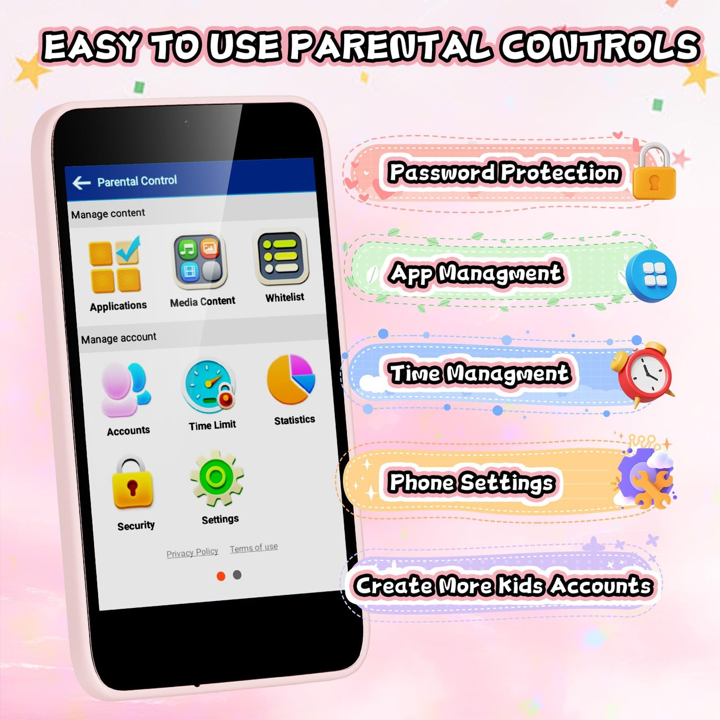 Ashfly Kids Smart Phone: 3.97-inch Touchscreen with 210+ Learning Games & 190+ Drawing Activities | STEM Toy for Ages 3–12