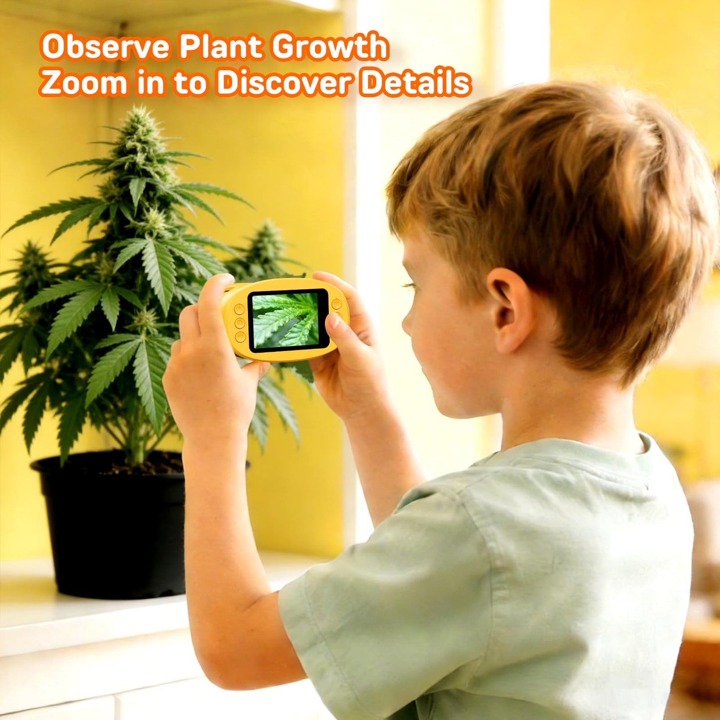 Ashfly 1000X Digital Handheld Microscope – 2-inch IPS Screen, Rechargeable Portable STEM Gift for Kids