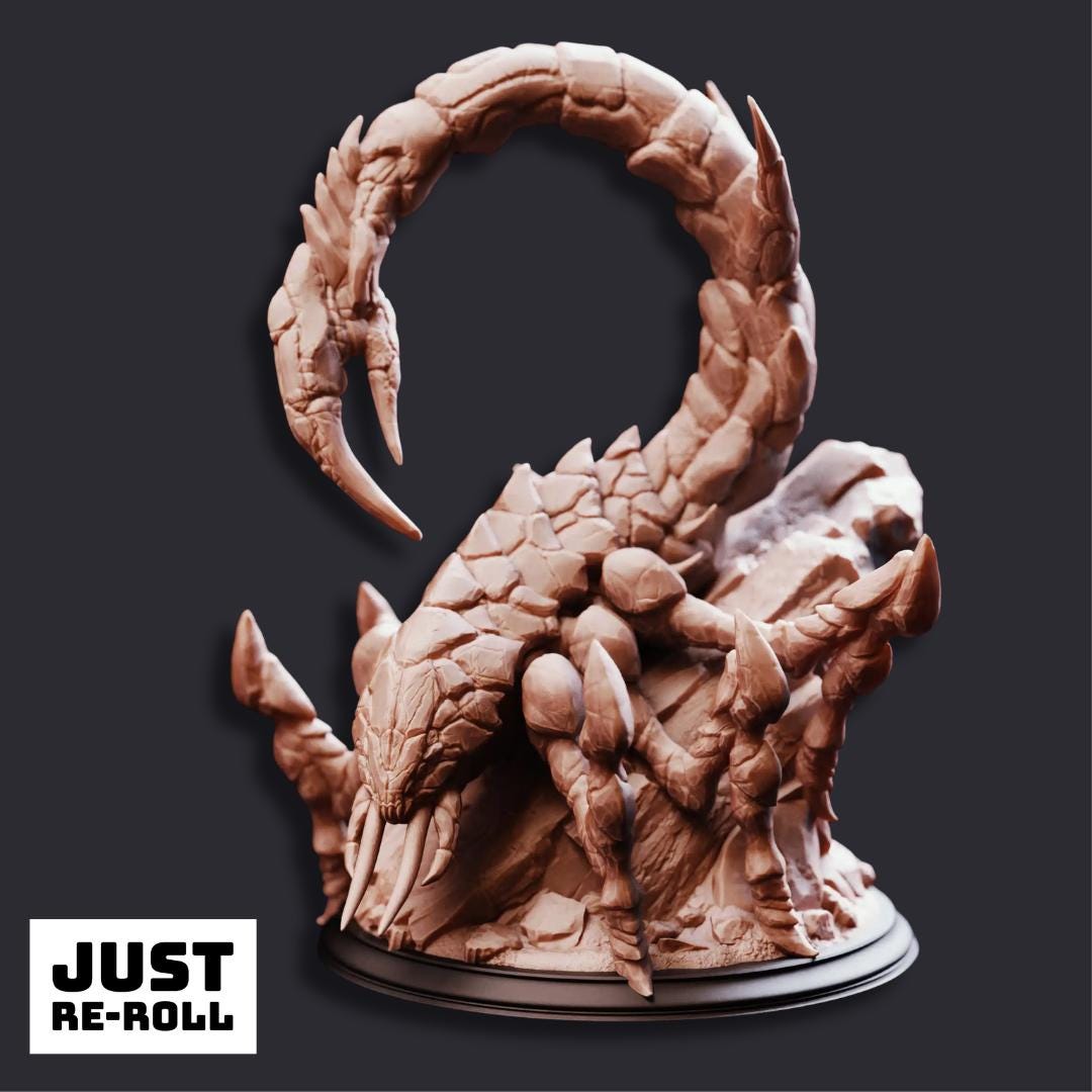 Ashqarid Sand Strider - 3D Printed Monster Miniature