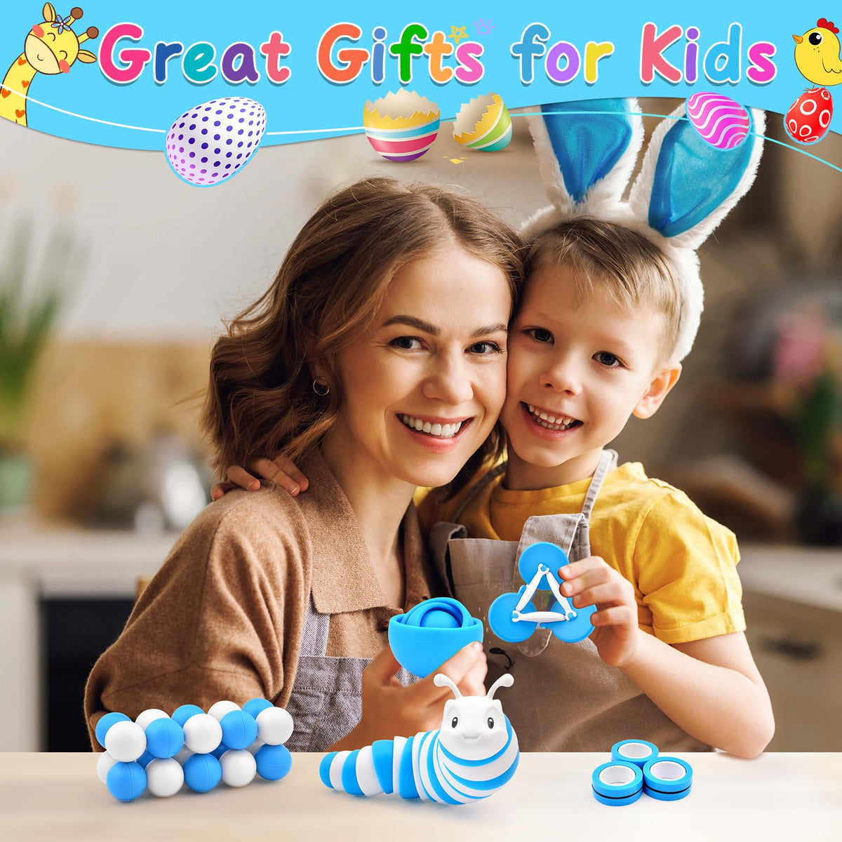 ASIOWELY Fidget Toys Pack – Sensory Desk Toys for Kids & Adults | Stress Relief & Focus Support
