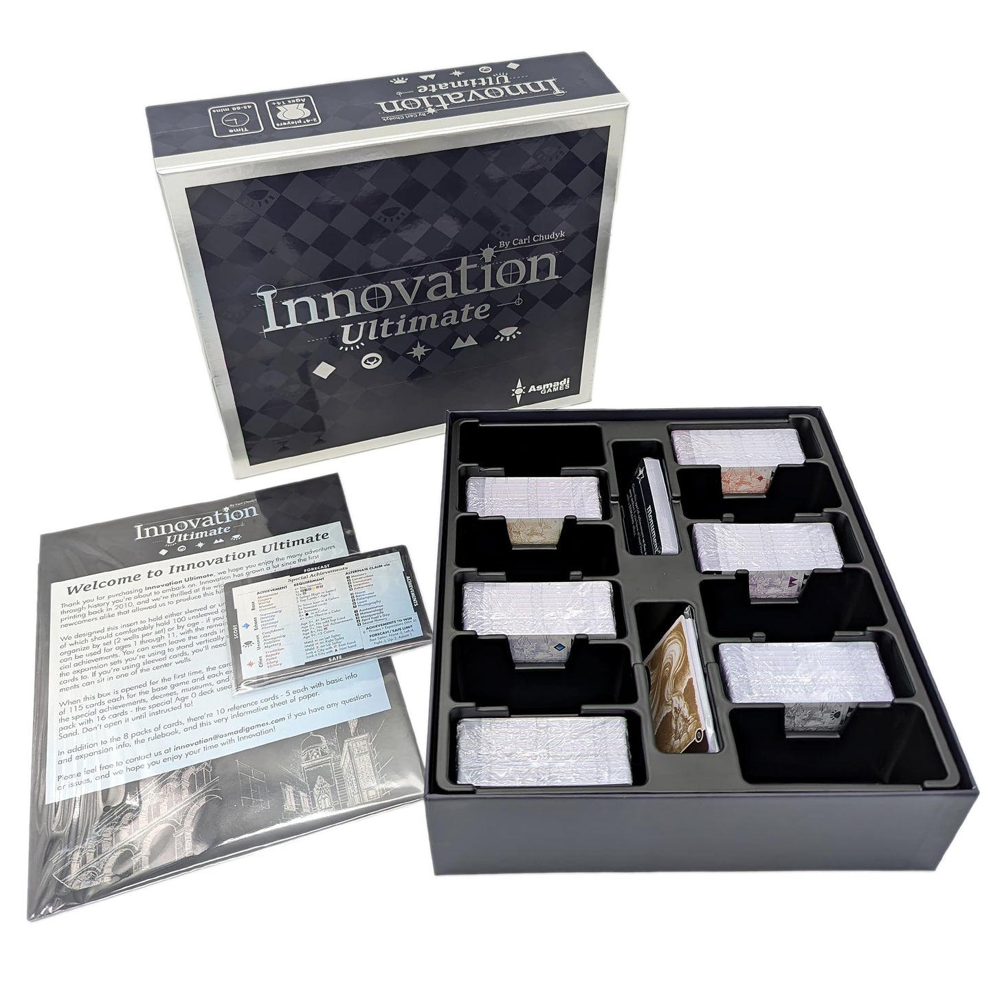 Asmadi Games Innovation Ultimate Box Set – All-Inclusive Card Game with 5 Expansions
