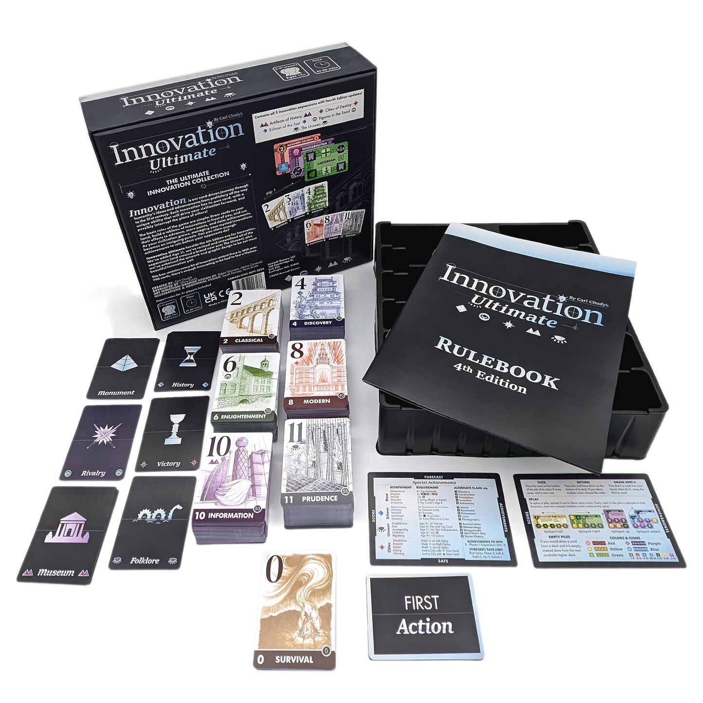 Asmadi Games Innovation Ultimate Box Set – All-Inclusive Card Game with 5 Expansions