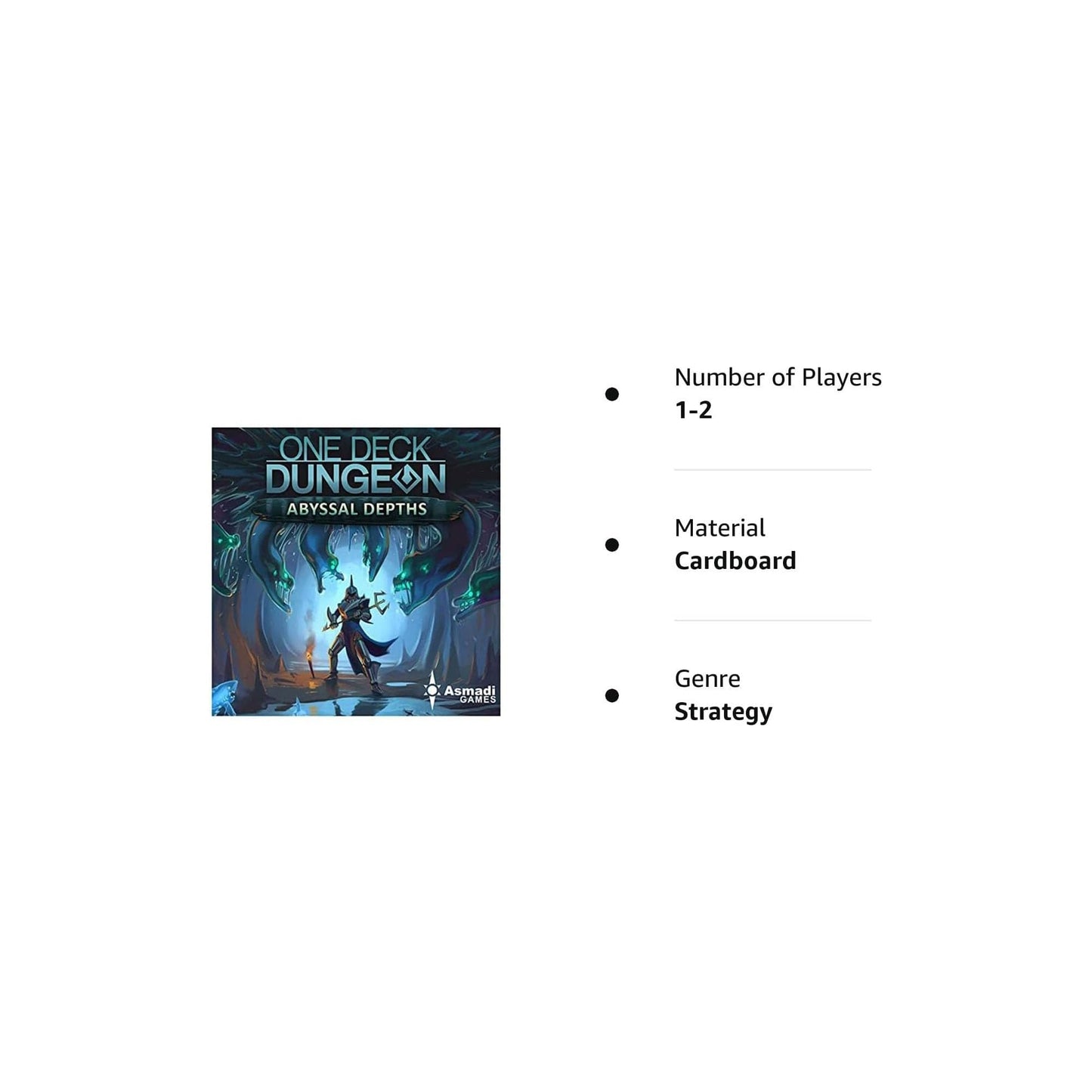 Asmadi Games One Deck Dungeon: Abyssal Depths – Mini-Expansion with Fiends & Heroes
