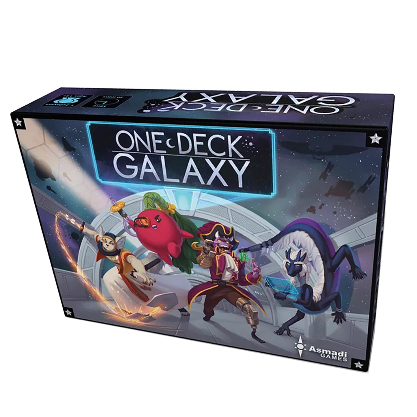 Asmadi Games: One Deck Galaxy — Cooperative Space Civilization Card Game (1-2 Players, 30-60 Min)