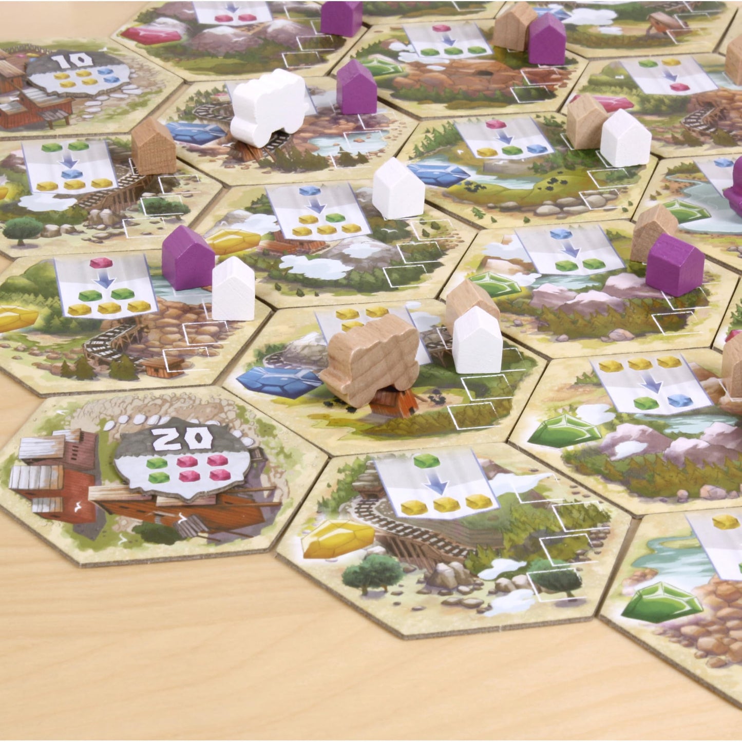 Asmodee Century Golem Edition: Eastern Mountains — Crystal Trading Strategy Board Game for 2-4 Players
