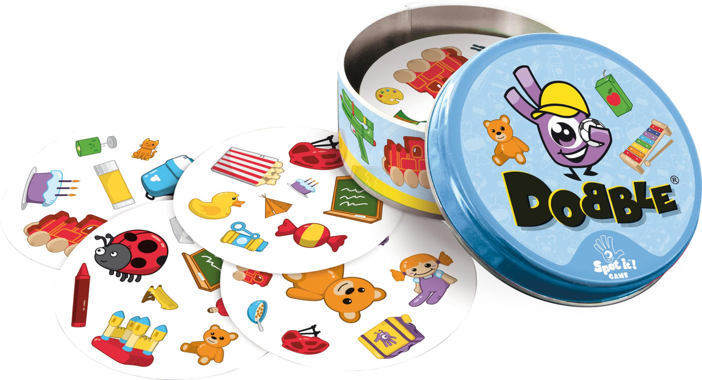 Asmodee Dobble Kids Card Game — Ages 6+, 2-8 Players, 15 Min Playing Time