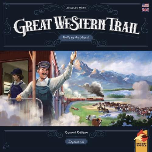 Great Western Trail: Rails to the North 2nd Edition Expansion | Strategy Board Game by Eggertspiele | 1-4 Players