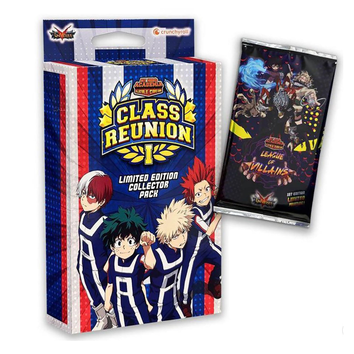 My Hero Academia Class Reunion Booster Box (MHA) – Exclusive Foil Cards & League of Villains Packs | Asmodee