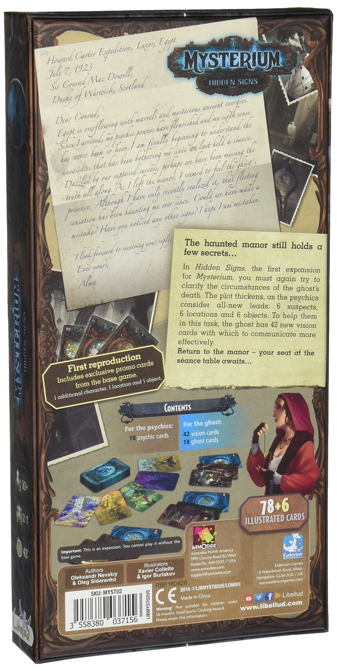 Asmodee Mysterium Hidden Signs Expansion – New Clues, Suspects & Objects for 2–7 Players (Ages 10+) 42-Minute Playtime