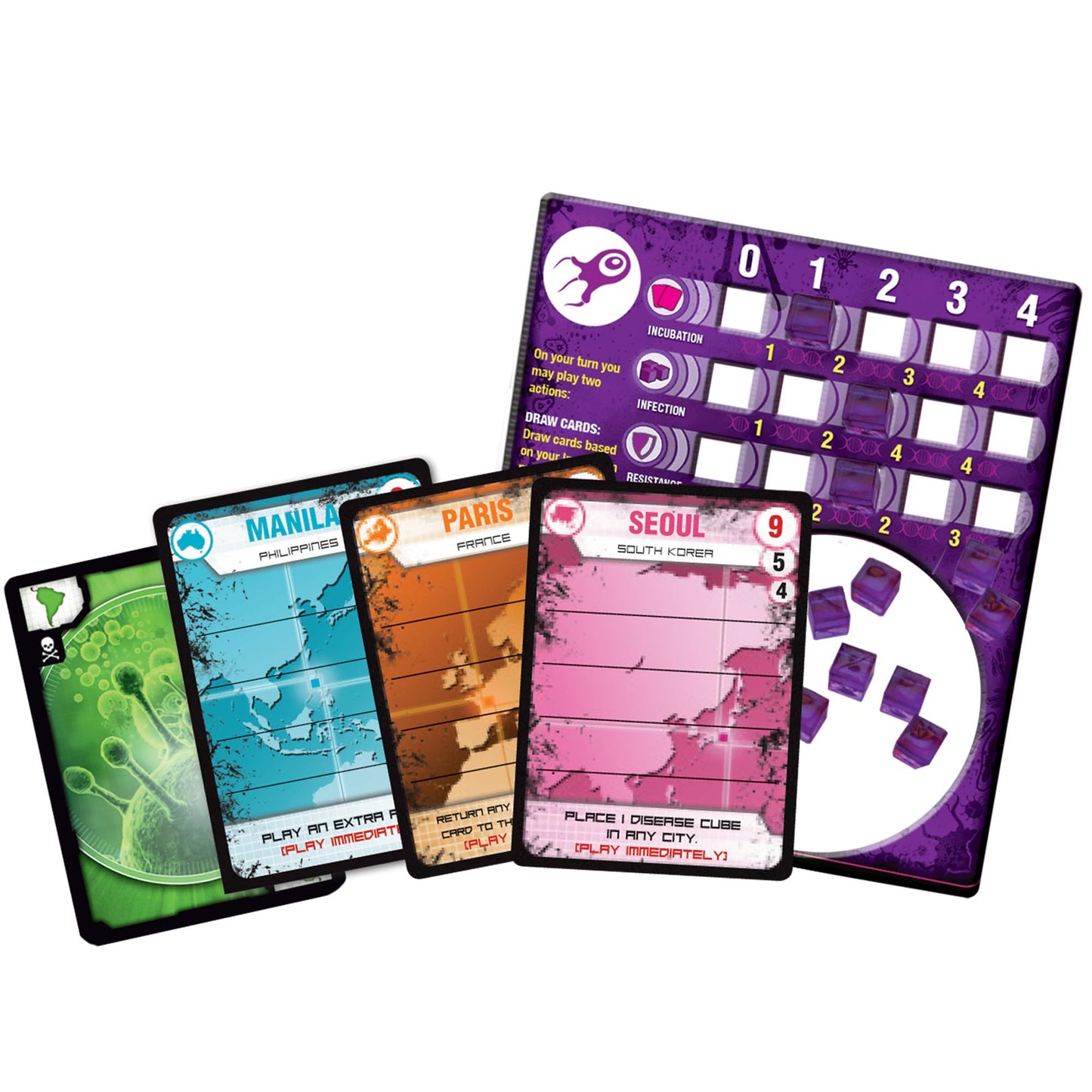 Asmodee Pandemic Contagion Board Game - Standalone Strategy, Become the Disease (2-5 Players, 30 Min)
