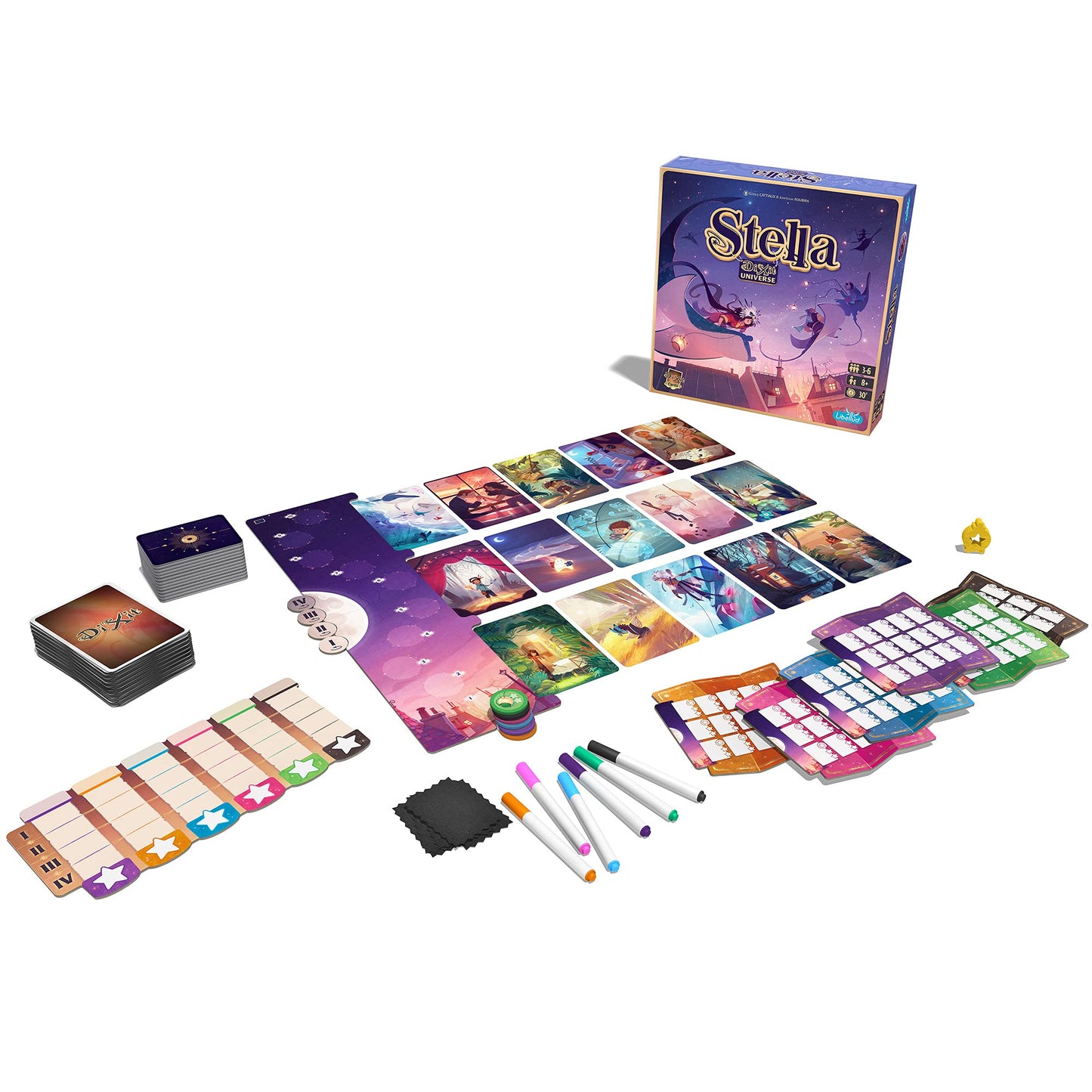 Asmodee Stella: Dixit Universe Board Game – Sky Exploration & Creative Guessing