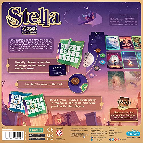 Asmodee Stella: Dixit Universe Board Game – Sky Exploration & Creative Guessing