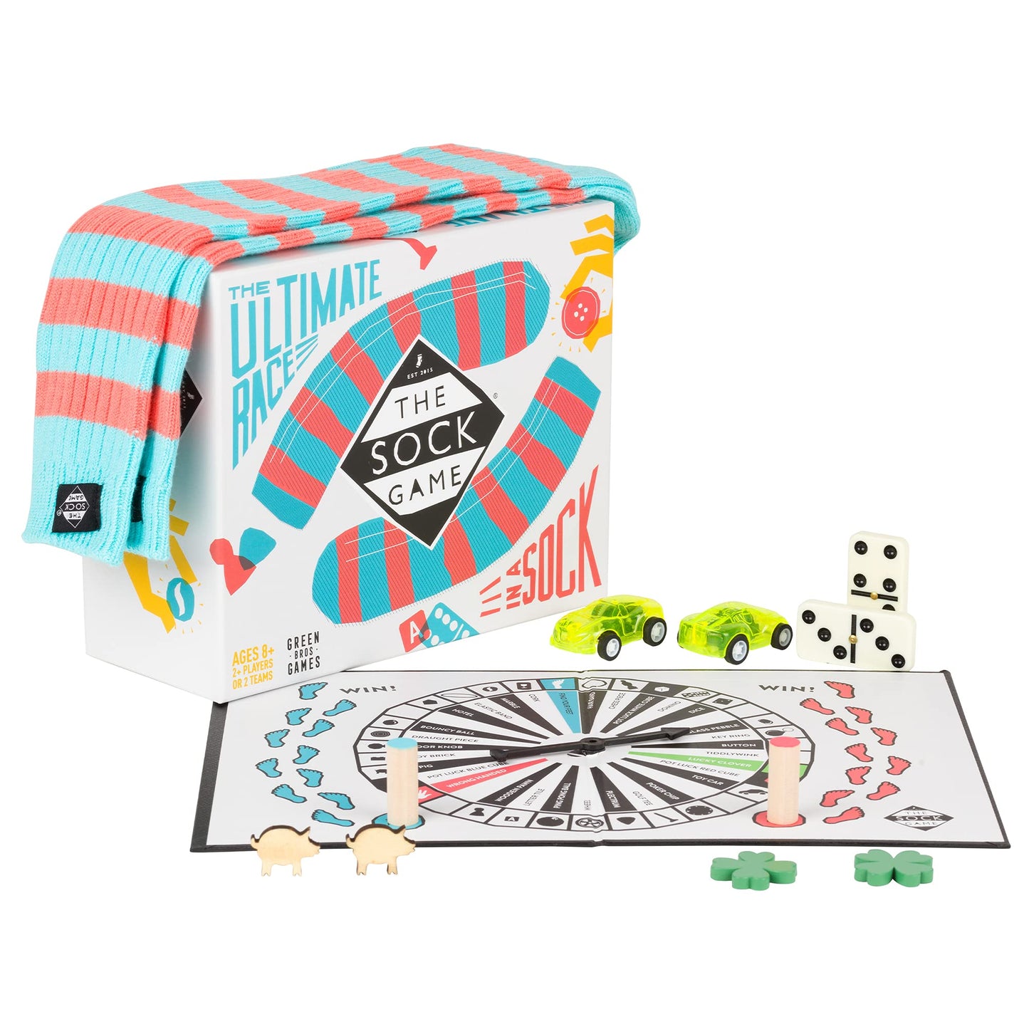 Asmodee The Sock Game | Fun Family Board Game for 2+ Players, Ages 8+, 5–30 Minutes