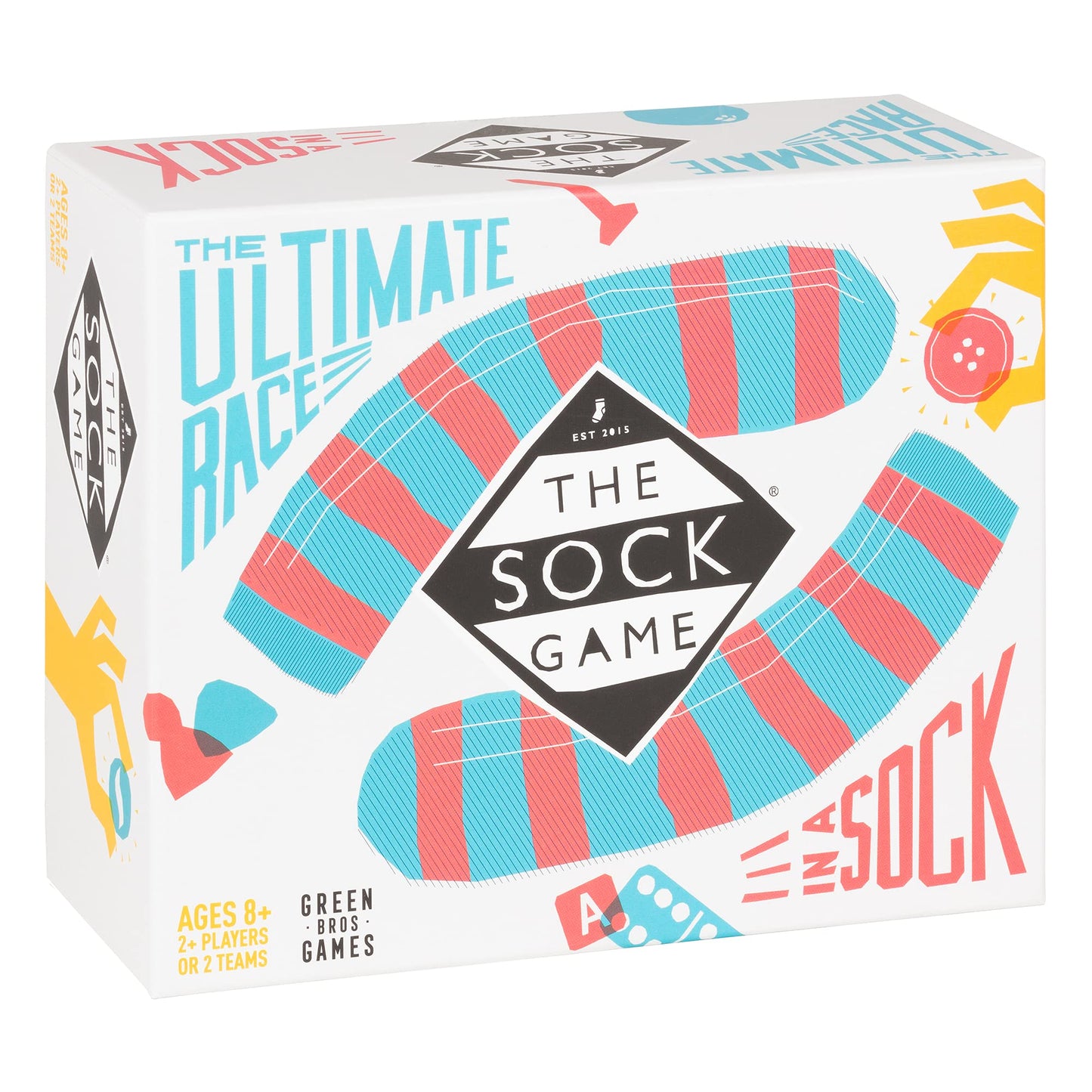 Asmodee The Sock Game | Fun Family Board Game for 2+ Players, Ages 8+, 5–30 Minutes