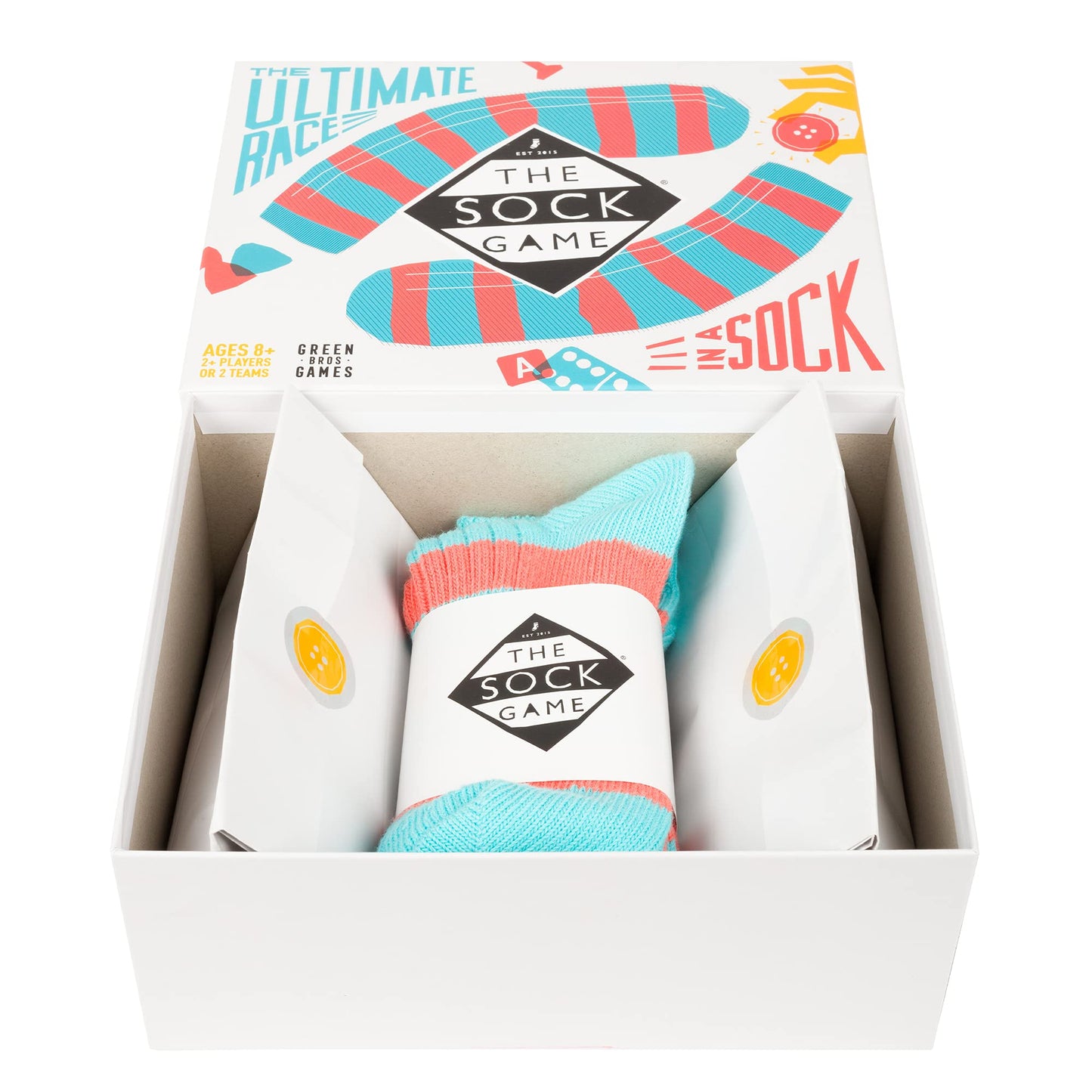 Asmodee The Sock Game | Fun Family Board Game for 2+ Players, Ages 8+, 5–30 Minutes