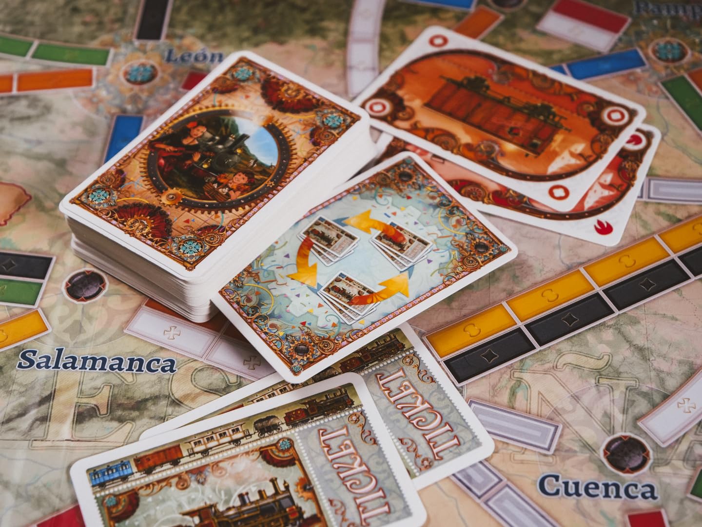 Asmodee Ticket to Ride Iberia + South Korea Expansion – Train Route Strategy for 2-6 Players