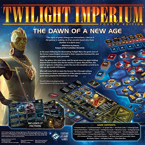 Asmodee Twilight Imperium 4th Edition - Epic Galactic Conquest Board Game for 3-6 Players | 4-8 Hours