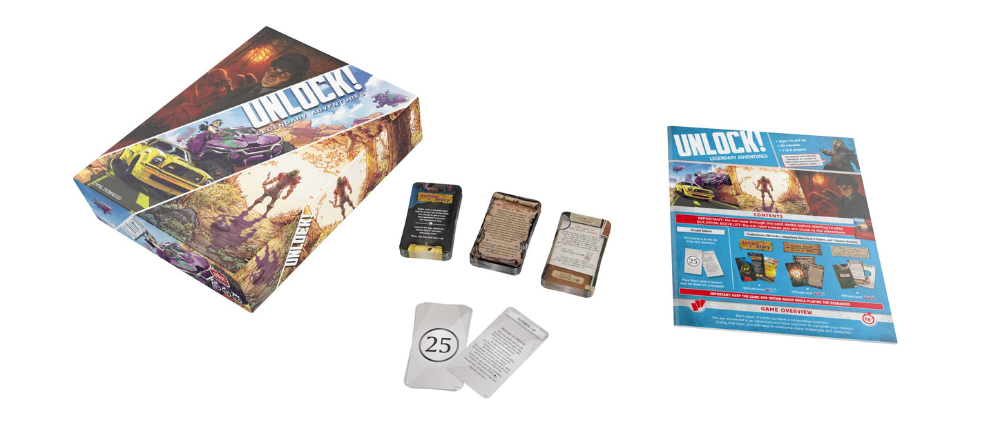 Unlock! Legendary Adventures – Escape Room Co-op Card Game by Asmodee