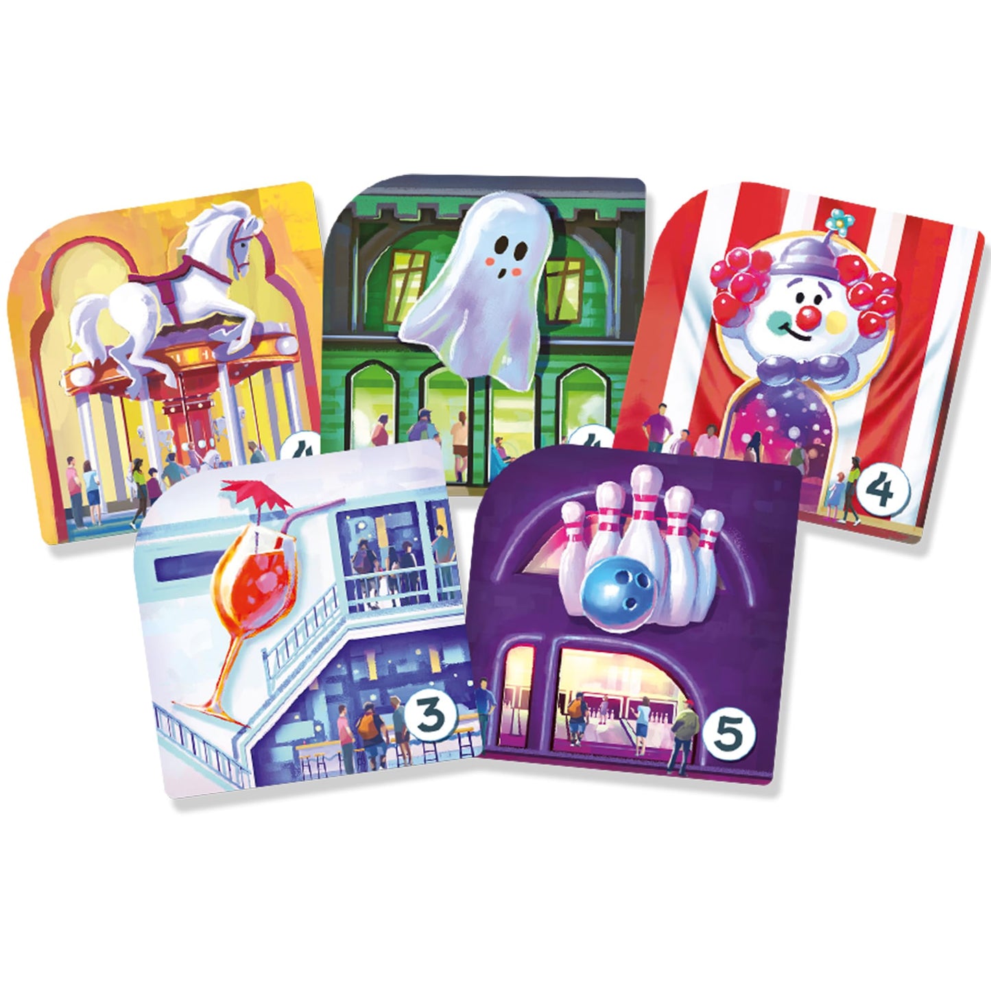 Waterfall Park Board Game by Asmodee – Build the Ultimate Vertical Amusement Park in 45 Minutes