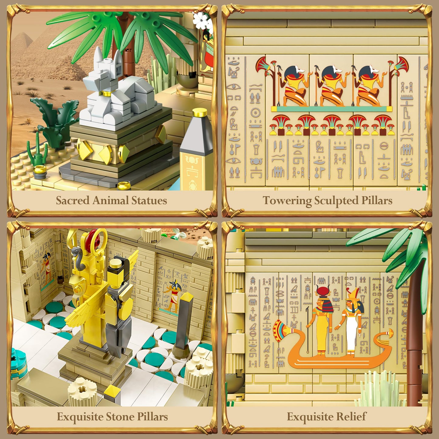 AsmrCap Philaedin Temple Building Set for Adults – Egyptian Nile Temple Architecture (2018 Pieces)