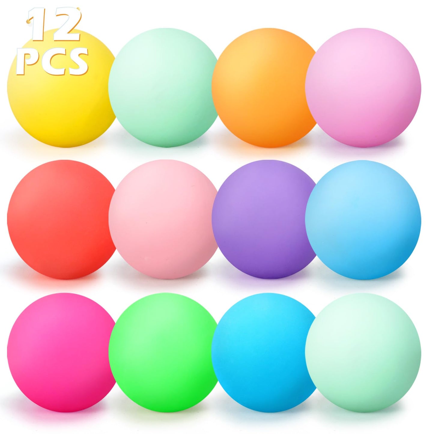 ASPULU 12 Pcs Stress Balls Set – Colorful Fidget Toys for Anxiety Relief, Focus & Fun