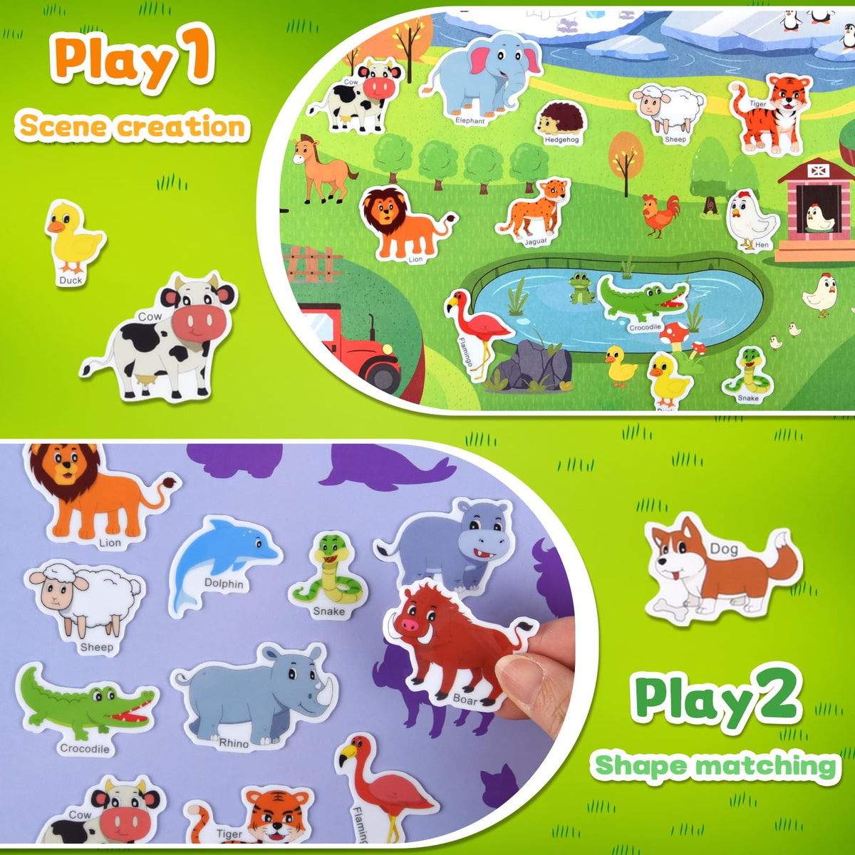 ASTARON 3 Pack Reusable 3D Puffy Sticker Book for Kids 3-6 | Jelly Stickers & Travel Busy Book