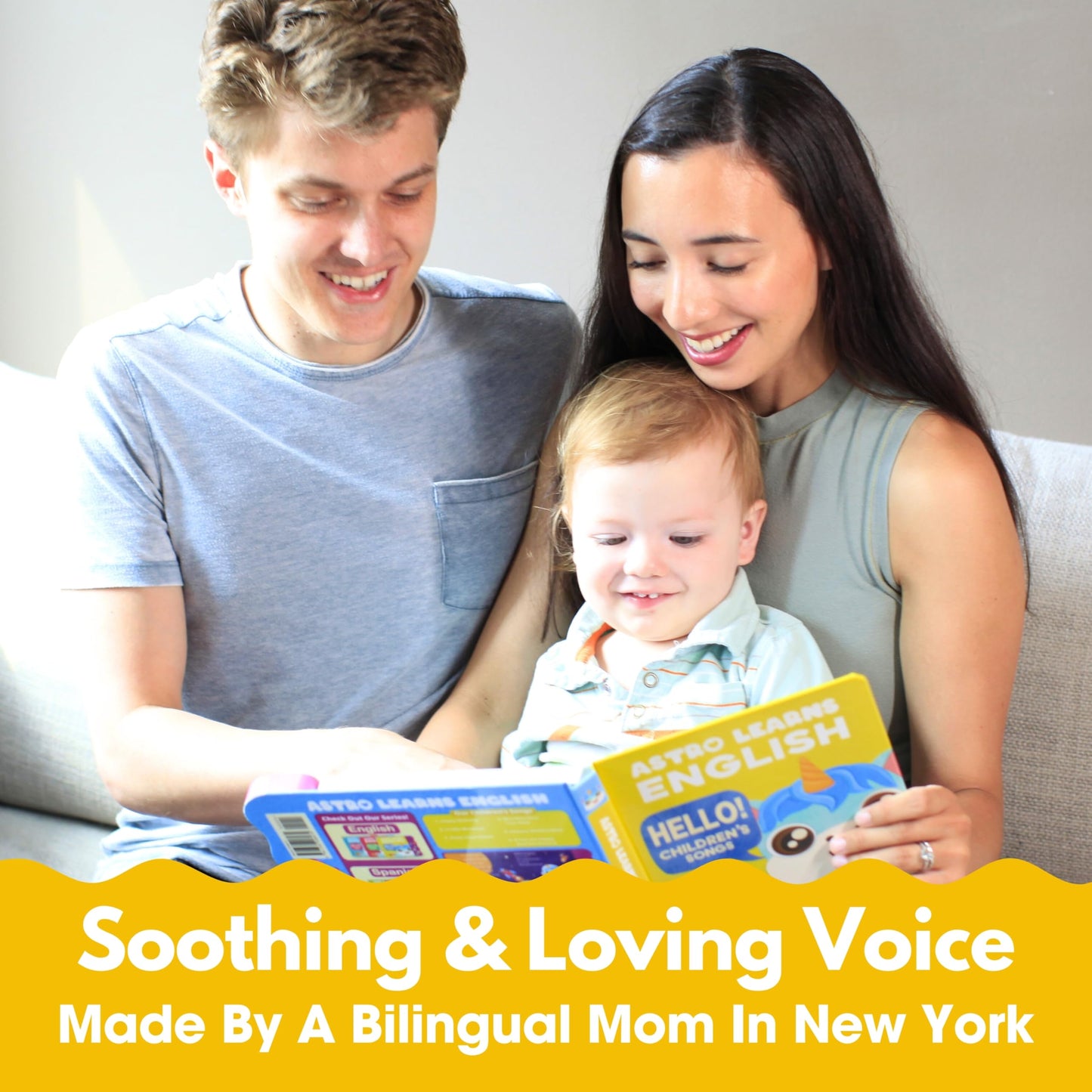 Astro Learns English: Musical Songs & Interactive Sound Book for Toddlers 1-3