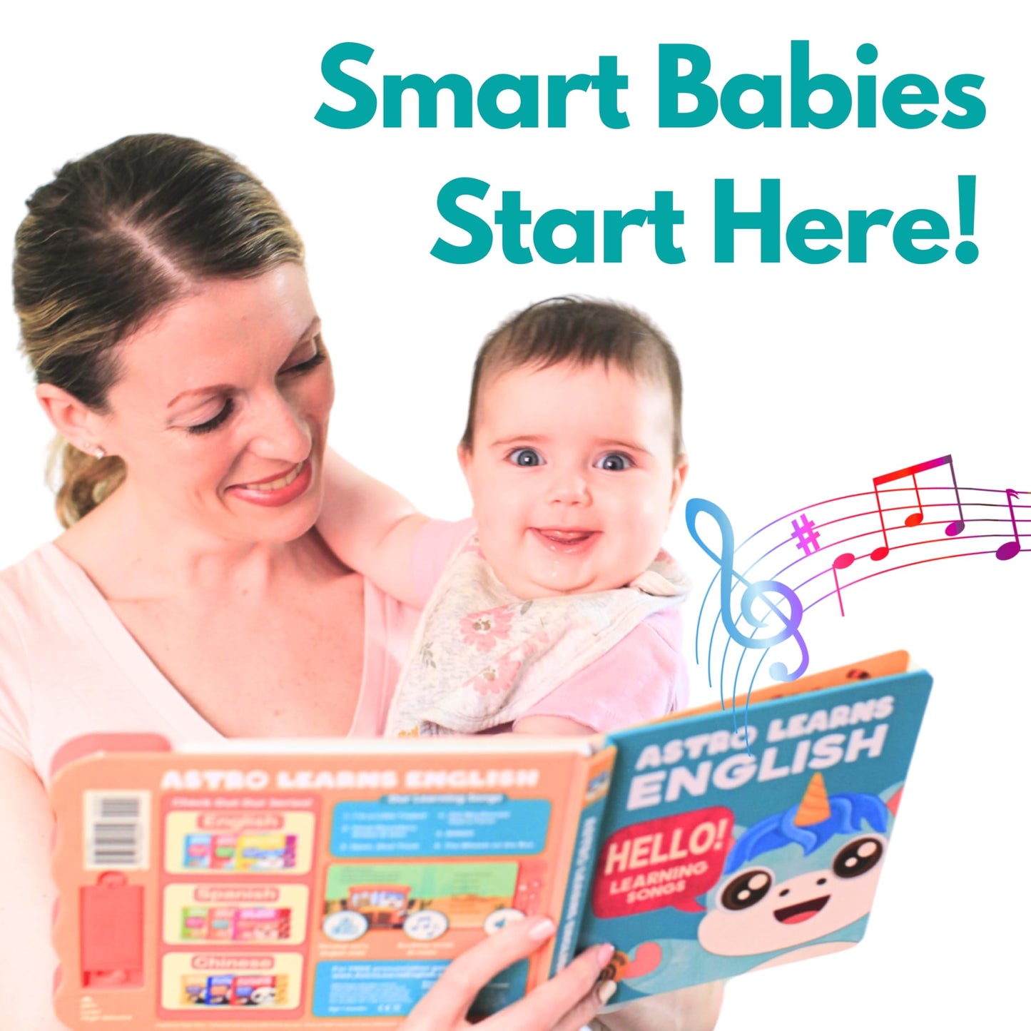 Astro Learns English - Learning Songs: Musical Toys and Interactive Sound Book for Toddlers