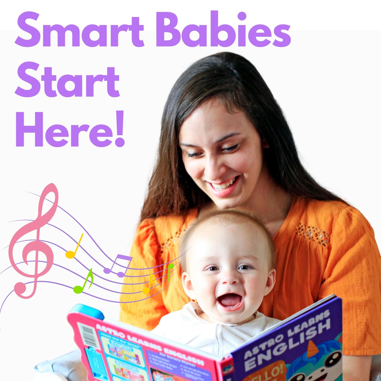Astro Learns English: Nursery Rhymes Musical Toy & Interactive Sound Book for Toddlers 1-3