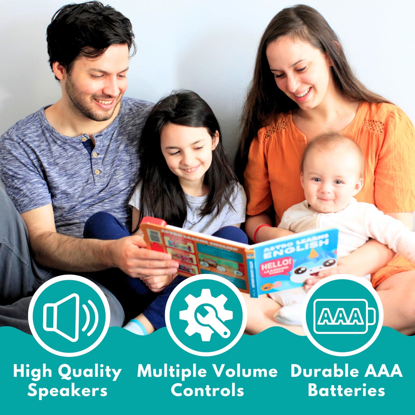 Astro Learns English - Learning Songs: Musical Toys and Interactive Sound Book for Toddlers
