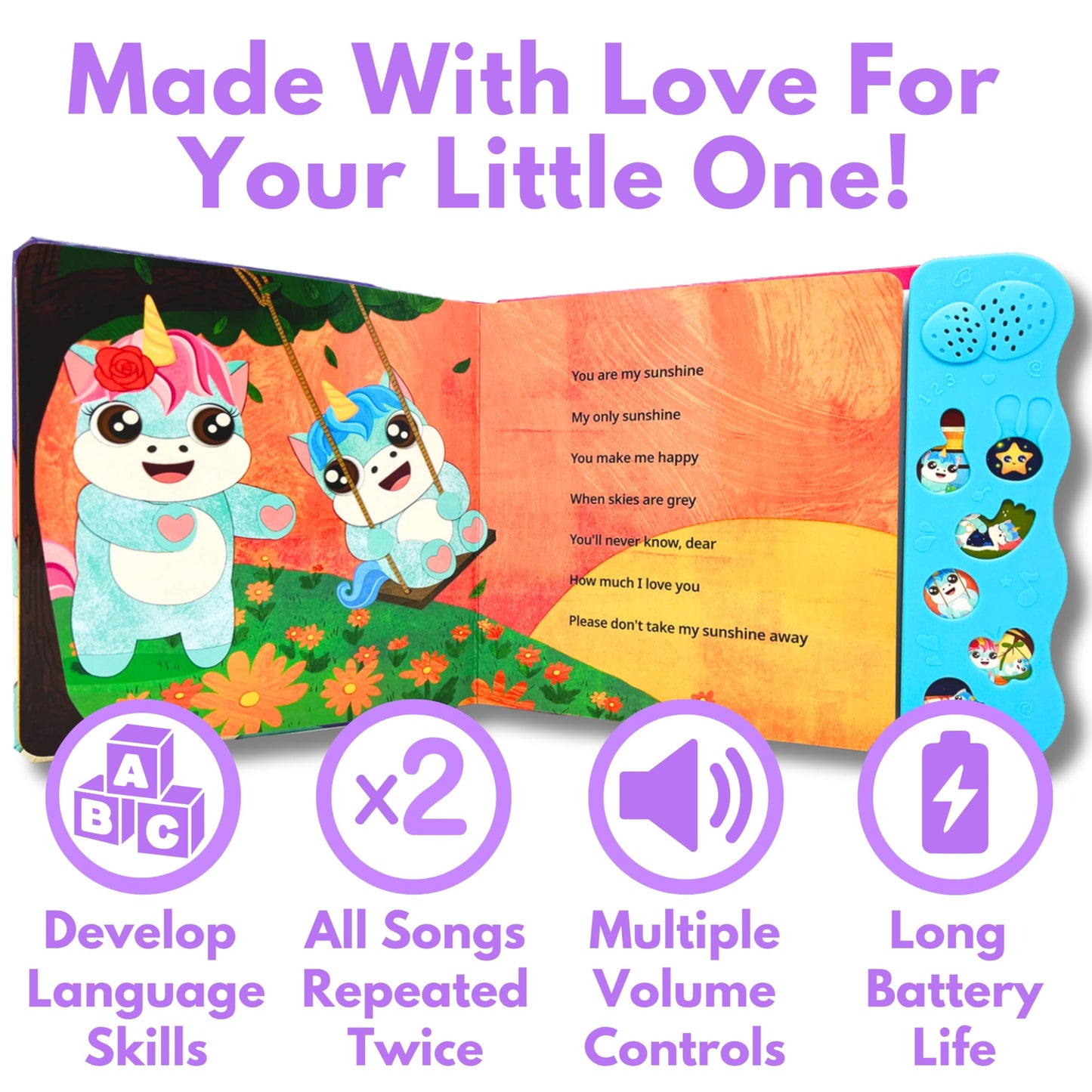 Astro Learns English: Nursery Rhymes Musical Toy & Interactive Sound Book for Toddlers 1-3