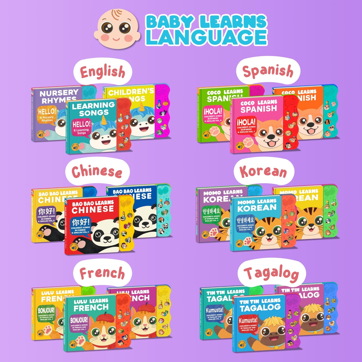 Astro Learns English: Nursery Rhymes Musical Toy & Interactive Sound Book for Toddlers 1-3