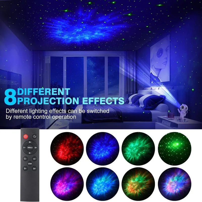 Astronaut Galaxy Star Projector – 360° LED Starry Sky Night Light