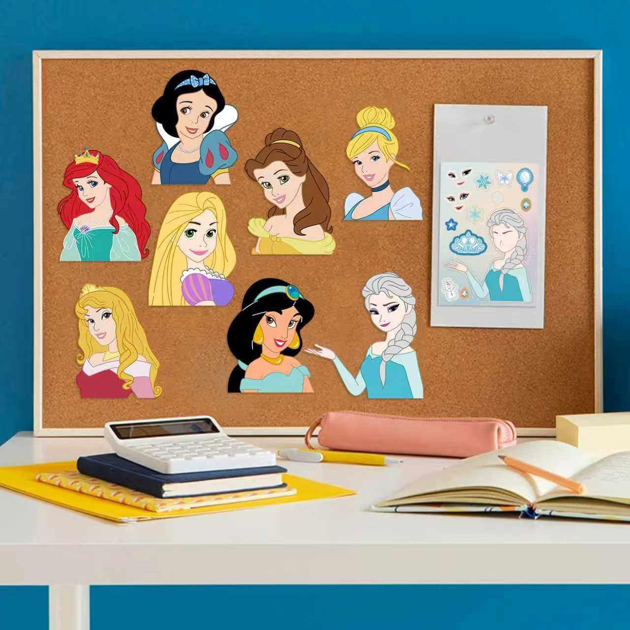 Asverbet Make a Face Stickers 24PCS – Princess DIY Vinyl Stickers for Adults