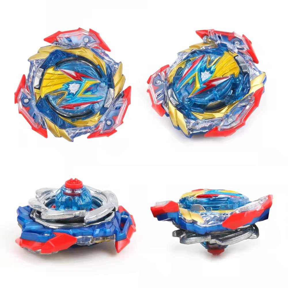 ASVEXKW Bey Battling Top Burst Tops – 6 Tops + 2 Launchers Set
