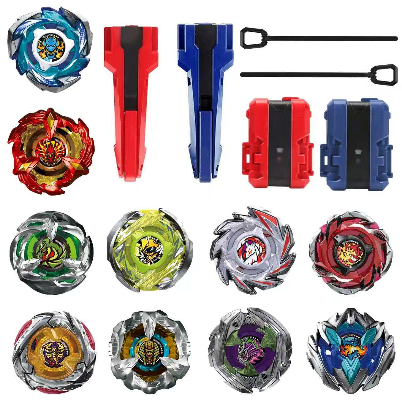 ASVEXKW Battling Set — Spinning Tops, Burst Battle Game with Launchers
