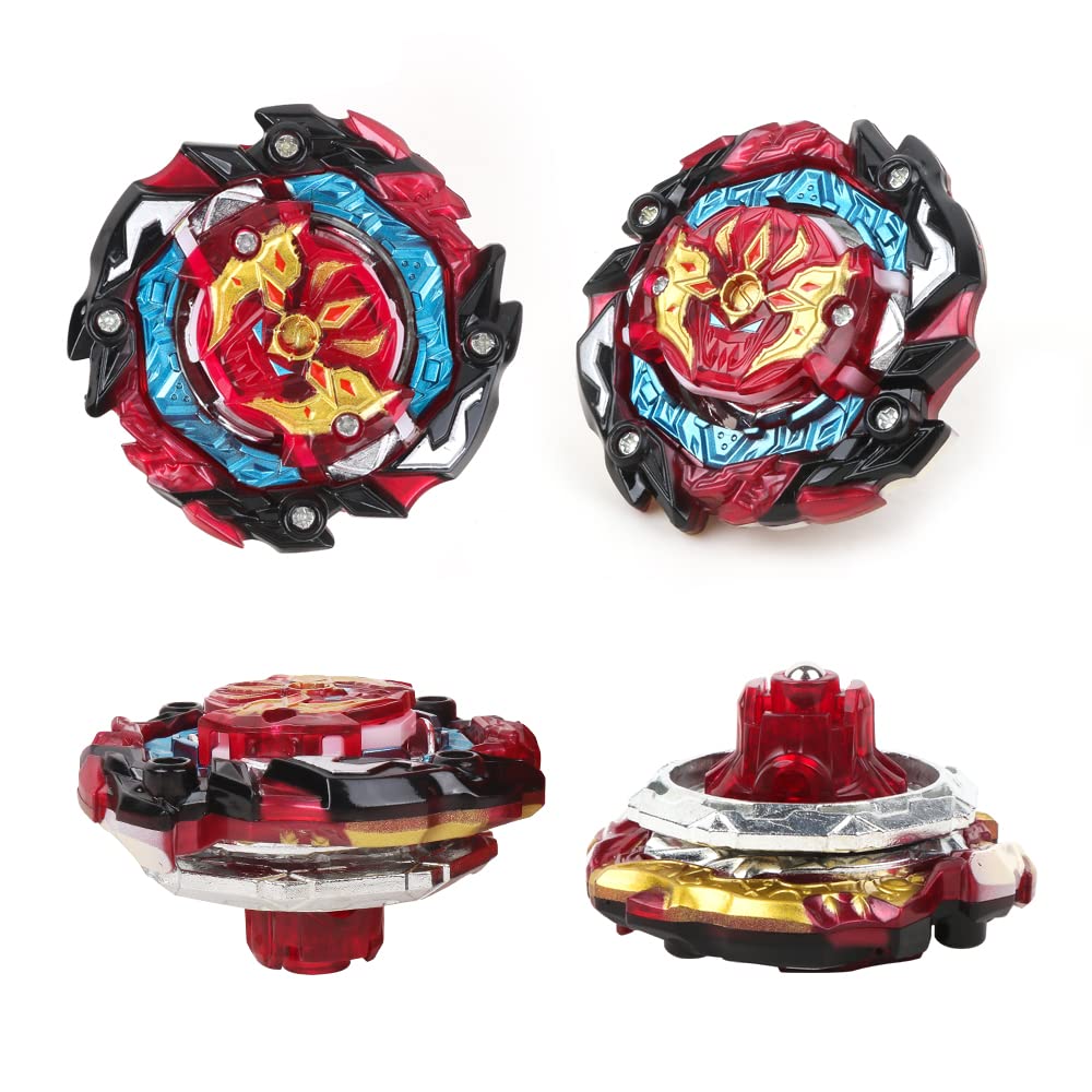 ASVEXKW Bey Battling Top Burst Tops – 6 Tops + 2 Launchers Set