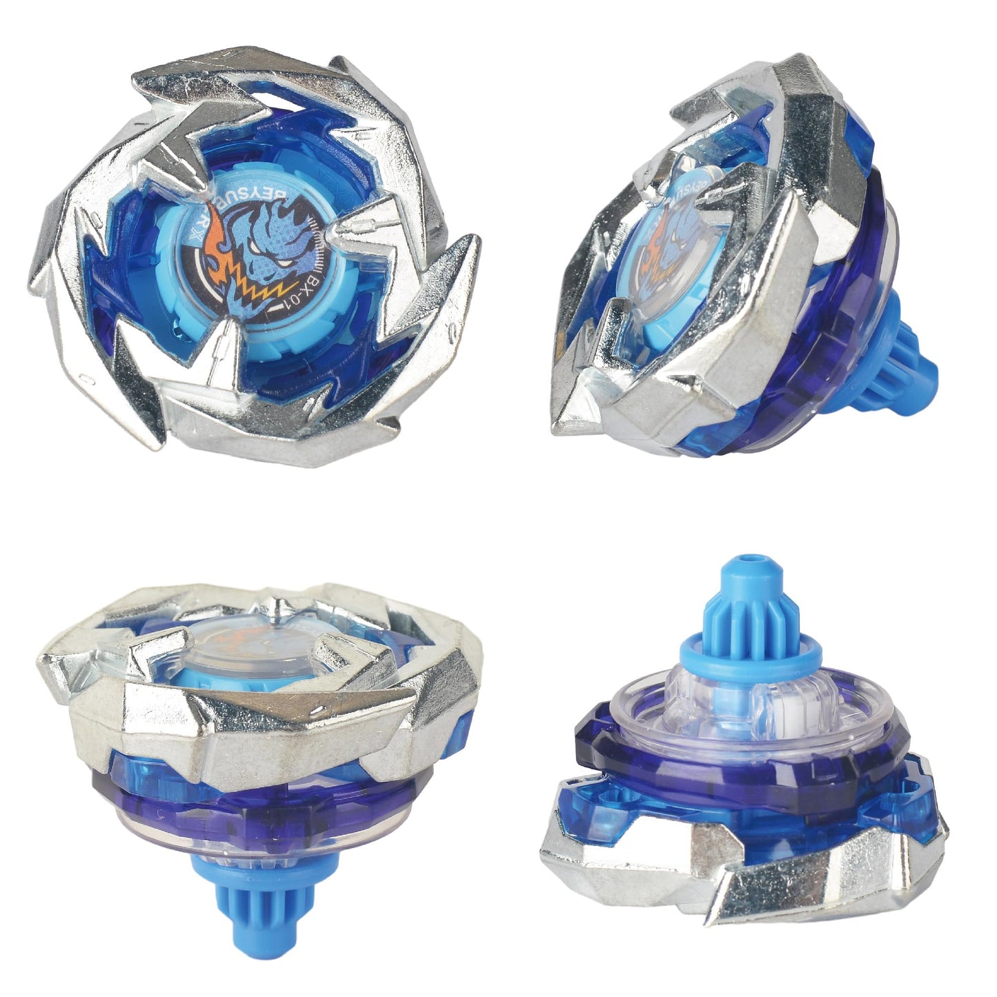 ASVEXKW Battling Set – Spinning Top Burst Toy with Launchers & Bey Stadium (5 Tops)