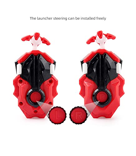 ASVEXKW Bey Battling Top Burst Tops – 6 Tops + 2 Launchers Set
