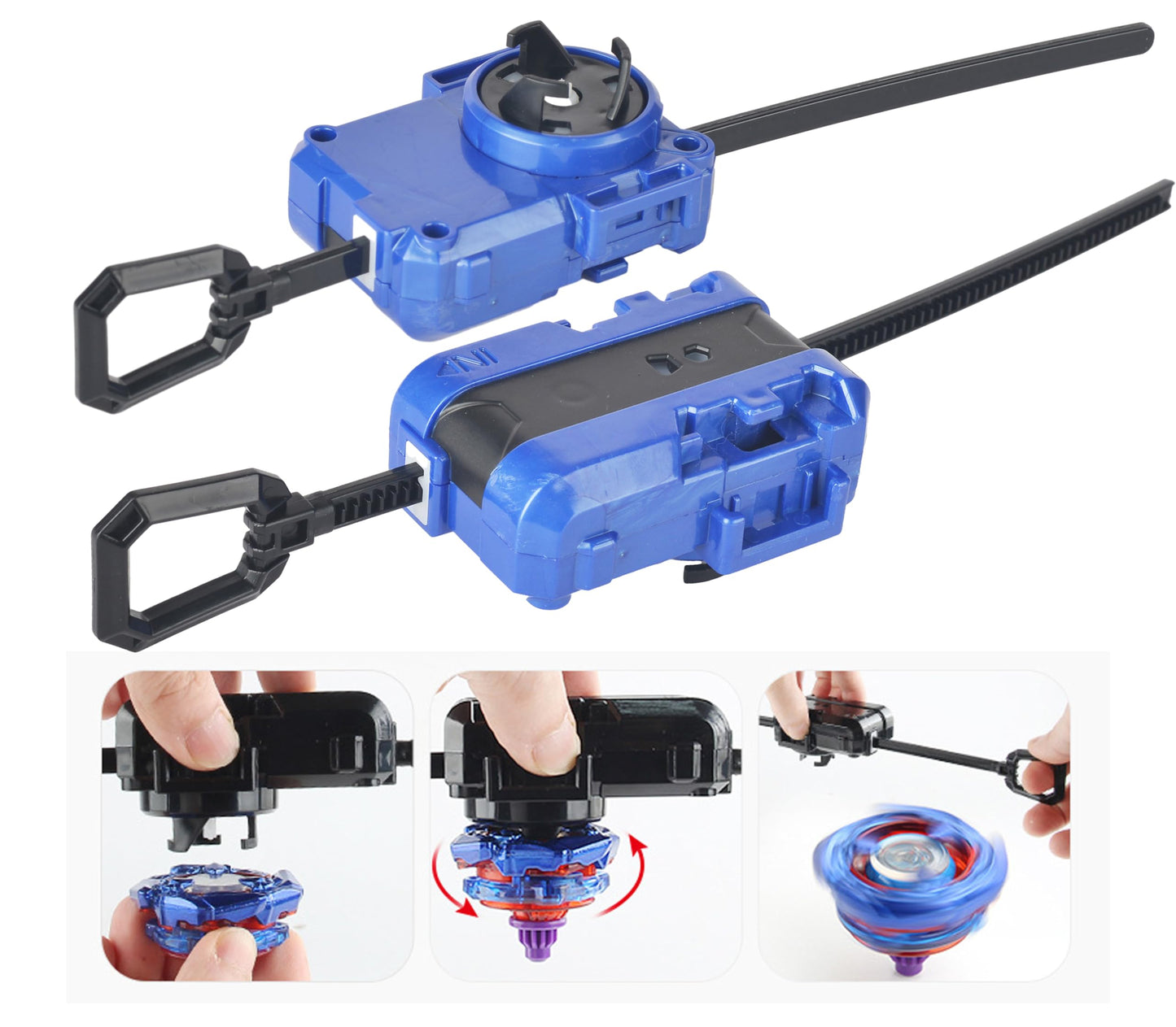 ASVEXKW Battling Set – Spinning Top Burst Toy with Launchers & Bey Stadium (5 Tops)