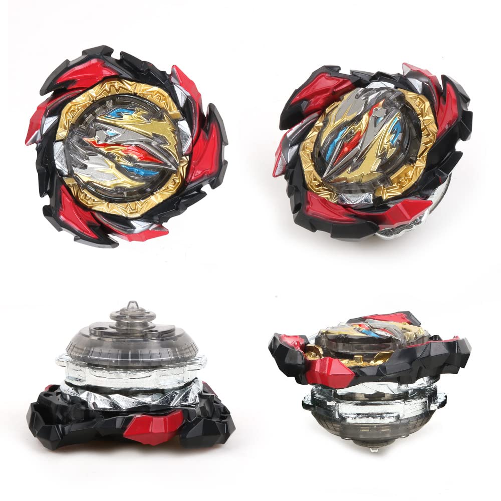ASVEXKW Bey Battling Top Burst Tops – 6 Tops + 2 Launchers Set