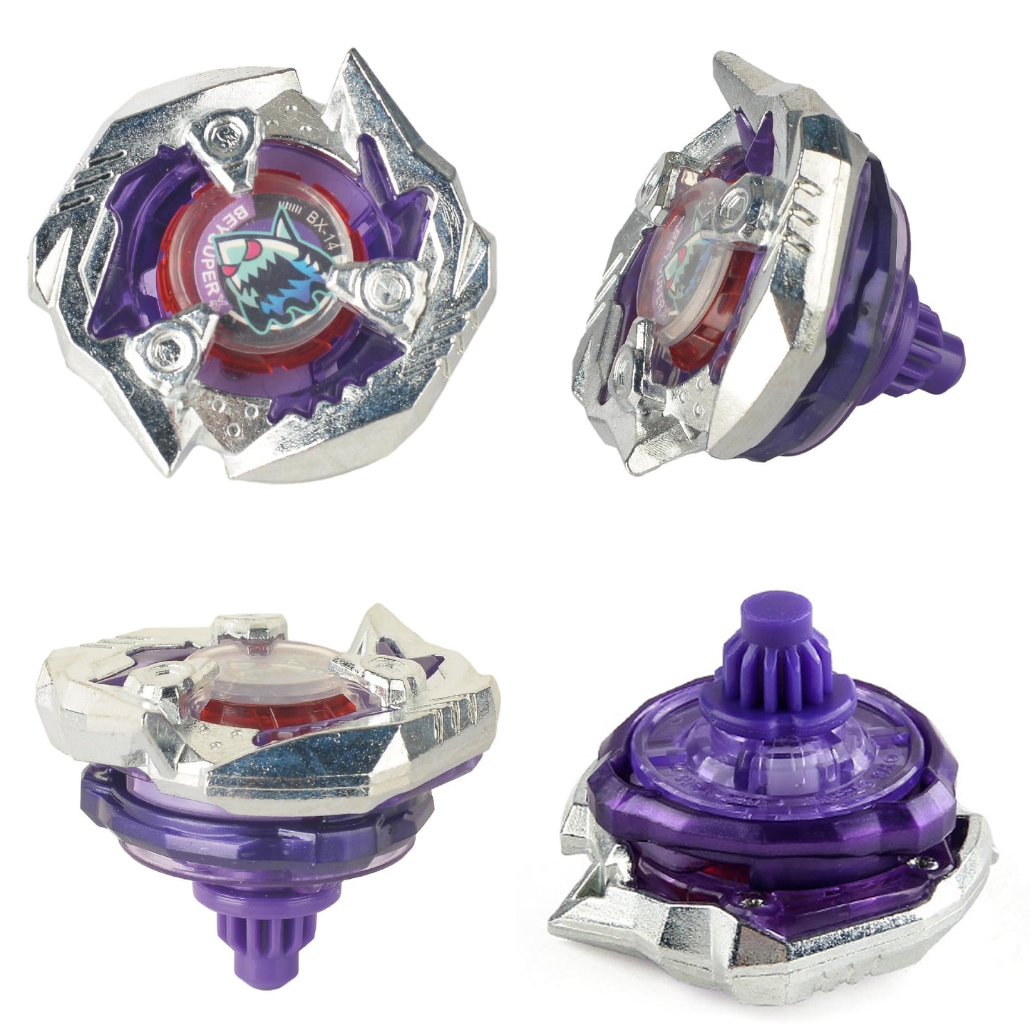 ASVEXKW Battling Set – Spinning Top Burst Toy with Launchers & Bey Stadium (5 Tops)
