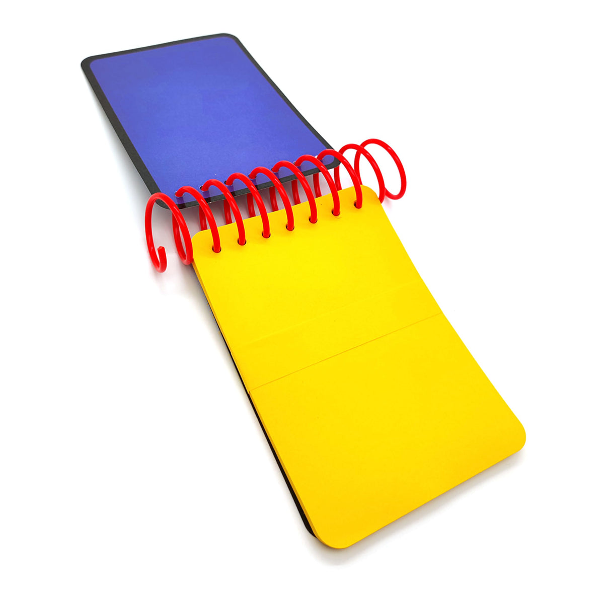 ASVP Shop Handy Dandy JOSH Notebook with Blue-Striped Crayon | Red Binder, 60 Yellow Pages