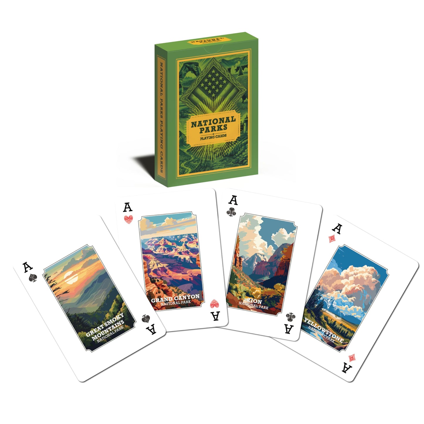ASVP Shop National Parks Playing Cards – 54 Parks with Stunning Artwork