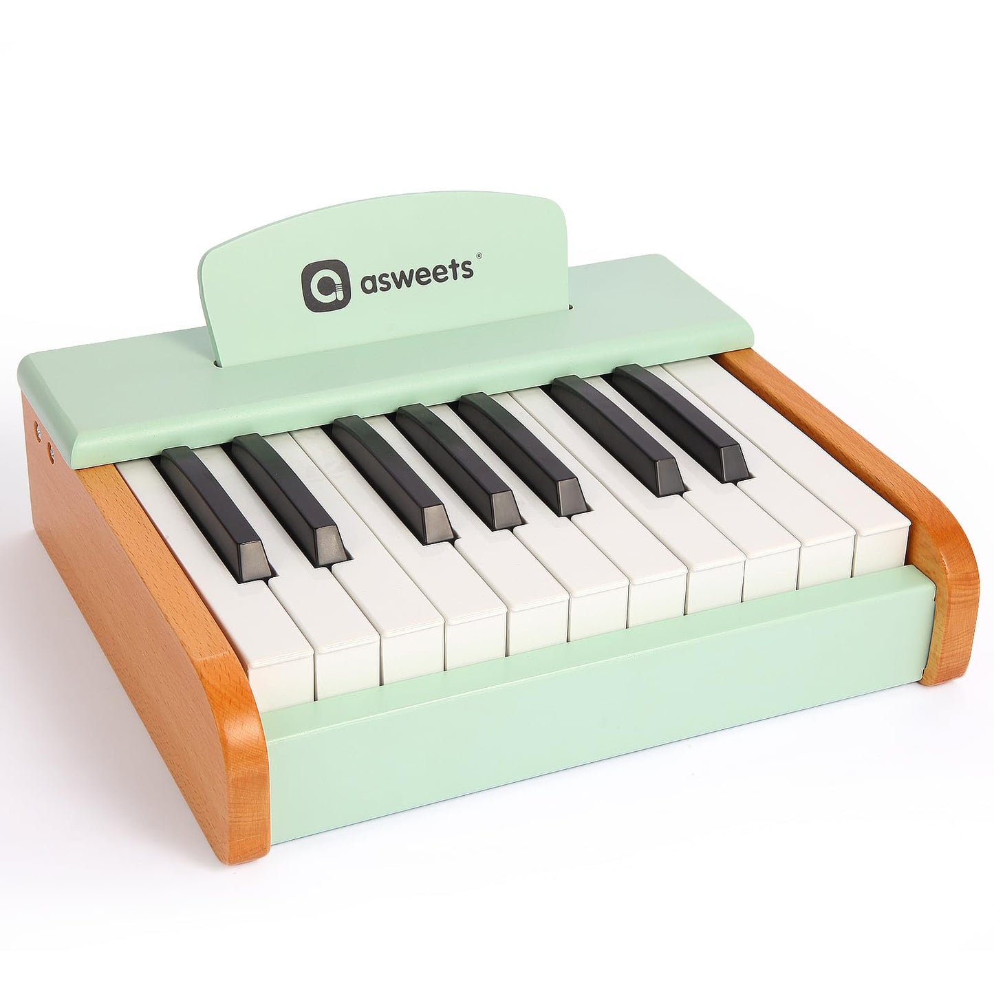 Asweets 18 Keys Wooden Piano Keyboard for Kids – Educational Toy for Toddlers